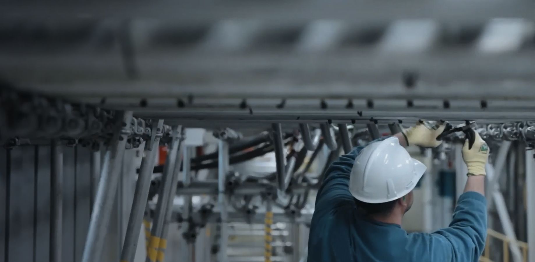 Energy Sector worker making repairs to infrastructure