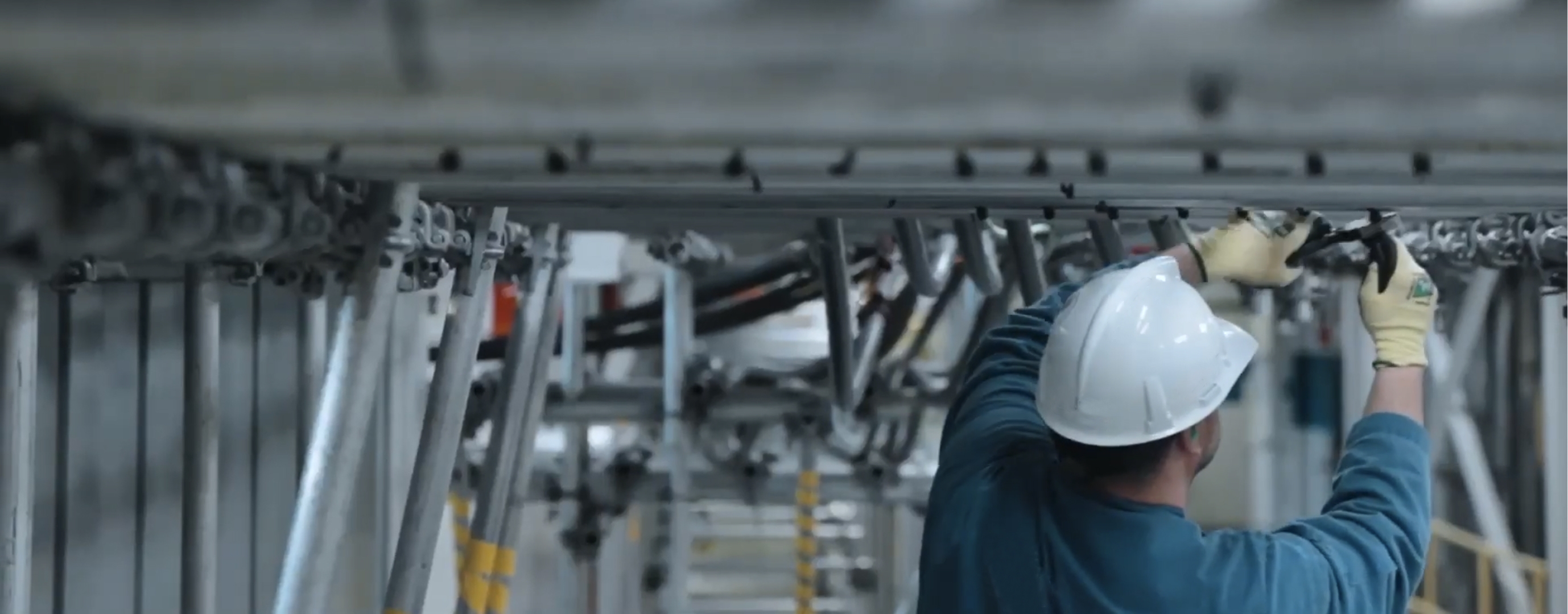 Energy Sector worker making repairs to infrastructure